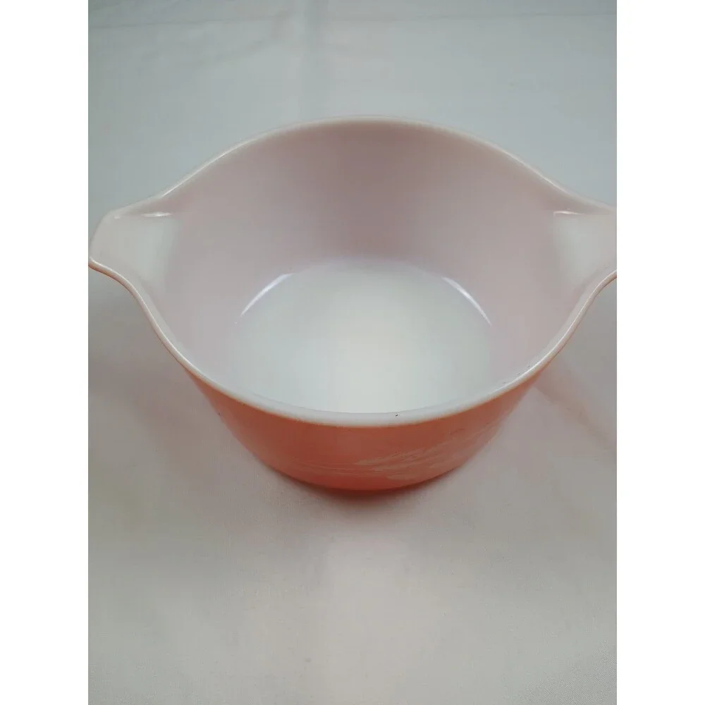 VTG Pyrex Autumn Harvest Casserole Dishes 2pc Set W Lids 475-B 2.5L 474-B 1.5L